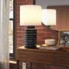 Glossy Table Lamp Navy And White (Includes LED Light Bulb) - Threshold™ 2 Glossy Table Lamp Navy And White (Includes LED Light Bulb) - Threshold™ -Threshold GUEST 0394b06f 3ca0 4c0a 9903 861ffa89adc8