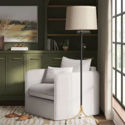 Traditional Three Leg Floor Lamp Black (Includes LED Light Bulb) - Threshold™ -Threshold GUEST 0922c150 d280 4830 a9ed 2b9db49011af