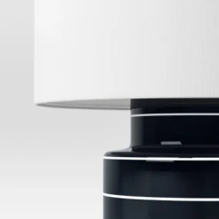 Glossy Table Lamp Navy And White (Includes LED Light Bulb) - Threshold™ -Threshold GUEST 0f8f586d 58b0 484f 97b1 53b07fa26894