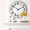 28" Modern Wall Clock White - Threshold™ -Threshold GUEST 1084a13a fdb4 425c 924d b9c0388e5b8c
