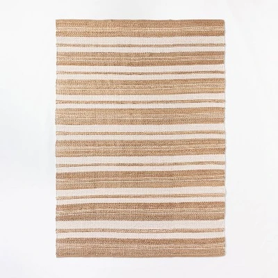 Riverton Striped Jute/Wool Area Rug Tan - Threshold™ Designed With Studio McGee 10 Riverton Striped Jute/Wool Area Rug Tan - Threshold™ Designed With Studio McGee - Image 8