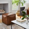 Evanston Leather Cube Pouf - Threshold™ Designed With Studio McGee 2 Evanston Leather Cube Pouf - Threshold™ Designed With Studio McGee -Threshold GUEST 16939182 109c 4618 84fc 3f7fd097b067