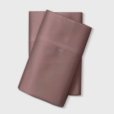 King 800 Thread Count Solid Performance Pillowcase Set Mauve - Threshold™ 3 King 800 Thread Count Solid Performance Pillowcase Set Mauve - Threshold™