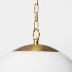 Milk Glass Ceiling Pendant Brass - Threshold™ Designed With Studio McGee 9 Milk Glass Ceiling Pendant Brass - Threshold™ Designed With Studio McGee -Threshold GUEST 183bf4cf 1e46 4f50 816a 5abef6058a88