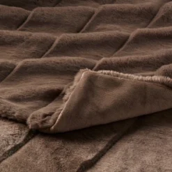 55"x80" Faux Fur Ribbed Bed Throw - Threshold™ -Threshold GUEST 187ad95c d67b 4c2a bf9d 725b8f9092af