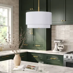 Knurled Metal Stacked Drum Pendant - Threshold™ -Threshold GUEST 1a8217f9 a4bb 4a52 b29f 8a34cdef5ae6