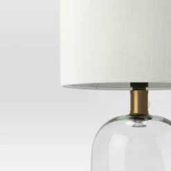 Glass Cylinder Mini Table Lamp With Open Base Clear - Threshold™ -Threshold GUEST 1f14c873 4b74 4c73 a623 c80d2dde31a2