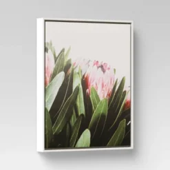 16" X 20" Floral Photography Framed In Pale Maple Wall Canvas Pink - Threshold™ -Threshold GUEST 1fbc8cbf 5b28 4b3d 8358 eec8ad6782c5