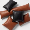 Faux Leather Channel Stitch Decorative Throw Pillow Collection - Threshold™ -Threshold GUEST 22826260 6adc 4deb b1ee 99af9dcbc589