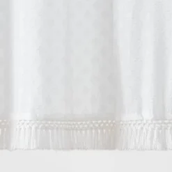 Textured Crochet Trim Shower Curtain White - Threshold™ 7 Textured Crochet Trim Shower Curtain White - Threshold™ -Threshold GUEST 23cbbb1e 0034 4b41 a575 c544a3d00c1a