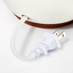 Ceramic Table Lamp With Gingham Print Pleated Shade White (Includes LED Light Bulb) - Threshold™ Designed With Studio McGee -Threshold GUEST 27cadcf6 3a70 4c09 bf47 cd7e6352c324