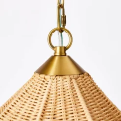 Tapered Rattan Ceiling Light Brown - Threshold™ Designed With Studio McGee 8 Tapered Rattan Ceiling Light Brown - Threshold™ Designed With Studio McGee -Threshold GUEST 2b7582e8 24c7 4074 97fb cc7ed322532b