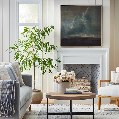 36" X 36" Moody Landscape Framed Wall Art - Threshold™ Designed With Studio McGee 3 36" X 36" Moody Landscape Framed Wall Art - Threshold™ Designed With Studio McGee