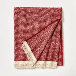 Herringbone Frayed Edges Throw Blanket - Threshold™ Designed With Studio McGee -Threshold GUEST 2db9fb6e d97b 4ee9 92a0 48b2688839c5
