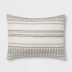 5pc Woven Diamond Stripe Comforter Set Cream/Black - Threshold™ -Threshold GUEST 2ef9c747 9c2b 489a bad2 332b2a2c1fd3