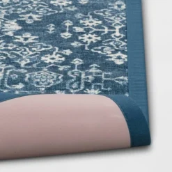 Vintage Print Comfort Rug Blue - Threshold™ -Threshold GUEST 2f4d2ac9 00f5 42f5 a160 ae82fb4083c6