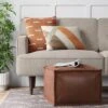 Earl Faux Leather French Seam Ottoman - Threshold™ 1 Earl Faux Leather French Seam Ottoman - Threshold™ -Threshold GUEST 350fd4aa 22de 40bc 9095 e6e29a9f83f5