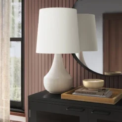 Montreal Wren Assembled Table Lamp White - Threshold™ -Threshold GUEST 372ec69b aa37 4f49 91b0 b1ae0ae1c0c0