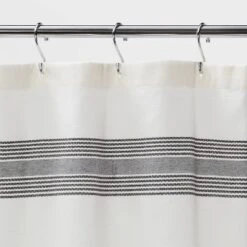 Striped Fringe Shower Curtain Off-White - Threshold™ 6 Striped Fringe Shower Curtain Off-White - Threshold™ -Threshold GUEST 3891f1ab 5dbc 4446 ad6d 50ba579fb8f0