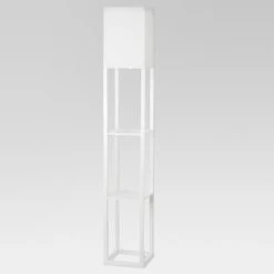 Alabaster Shelf Floor Lamp Light Brown - Threshold™ -Threshold GUEST 38b17d25 7714 44c9 aa7c dbfdcbde56c1