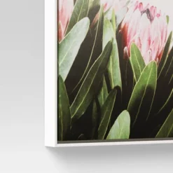 16" X 20" Floral Photography Framed In Pale Maple Wall Canvas Pink - Threshold™ -Threshold GUEST 3d4d097a 2ffe 4058 a195 733b67bda1f1