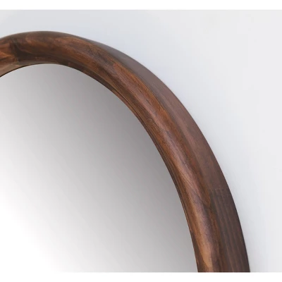 20" X 65" Wood Arched Floor Mirror Walnut - Threshold™ Designed With Studio McGee 4 20" X 65" Wood Arched Floor Mirror Walnut - Threshold™ Designed With Studio McGee - Image 2