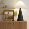 Ceramic Table Lamp With Tapered Shade Black (Includes LED Light Bulb) - Threshold™ -Threshold GUEST 41c900f6 d5e3 428f 9e92 5e53b6a90e6b