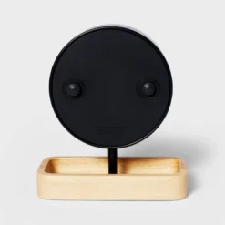 6.5" Desk Clock With Wood Tray - Threshold™ -Threshold GUEST 46af0d62 dc3f 4399 87da 9b52f56c64a4