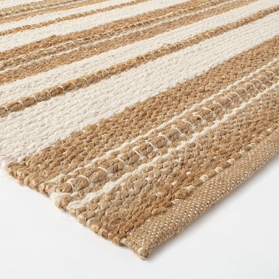 Riverton Striped Jute/Wool Area Rug Tan - Threshold™ Designed With Studio McGee 4 Riverton Striped Jute/Wool Area Rug Tan - Threshold™ Designed With Studio McGee - Image 2