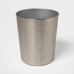 Solid Hammered Wastebasket - Threshold™ -Threshold GUEST 4ab65360 c8f4 47c7 b5a9 030bdbfe520d