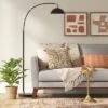 Adjustable Arc Floor Lamp With Swivel Head Black (Includes LED Light Bulb) - Threshold™ -Threshold GUEST 4d252820 993e 40f4 abbe f2ae65ed404d