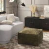 Costa Velvet Cocktail Pouf Olive Green - Threshold™ -Threshold GUEST 4f7b8333 62db 45f7 b4ed 0a0e6197756d
