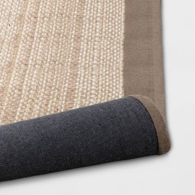 Solid Woven Border Rug - Threshold 4 Solid Woven Border Rug - Threshold - Image 3