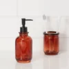 Apothecary Glass Soap/Lotion Dispenser Amber - Threshold™ -Threshold GUEST 535ba1ae ee0f 4675 b75c 5d14b58e21ca