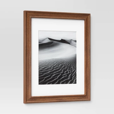 Wood Matted Wall Frame Midtone Woodgrain - Threshold™ 4 Wood Matted Wall Frame Midtone Woodgrain - Threshold™ - Image 2