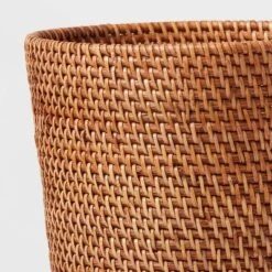 Rattan Wastebasket Light Brown - Threshold™ -Threshold GUEST 58d08d99 831a 4cc5 84e8 842339d03167
