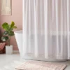 Textured Crochet Trim Shower Curtain White - Threshold™ -Threshold GUEST 6843379a 9188 4391 9920 977101f80c9b