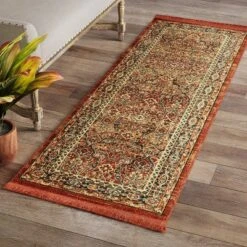 Damask Woven Persian With Fringe Rug - Threshold 10 Damask Woven Persian With Fringe Rug - Threshold -Threshold GUEST 69d60454 3dc5 42fa a263 13103a93bd67