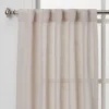 2pk 42"x36" Light Filtering Bonaire Curtain Tiers Beige - Threshold™ -Threshold GUEST 6e490567 b8a6 4b7c 96bf e1c7dea7847a