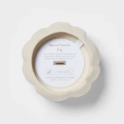12oz Brushed Abstract Pumpkin Ceramic With Woodwick And Dustcover Spice Vanilla Fig Candle - Threshold™ -Threshold GUEST 6fe568e2 a91e 43b0 9c98 826c4c697e87
