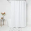 Woven Shower Curtain White - Threshold™ -Threshold GUEST 715ae942 83b3 4df8 97f2 8661c71b9e6f