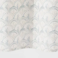 Block Print Scallop Shower Curtain Aqua Blue - Threshold™ -Threshold GUEST 778a054f a5b3 486b 8a5e 47632fd96cbf