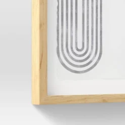 (Set Of 2) 16" X 20" Curve Lines Framed Under Glass Black - Threshold™ -Threshold GUEST 7baf7b27 376e 4957 9e0f 57bbc883acc6