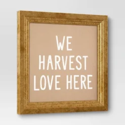 16" X 16" Harvest Love Framed Canvas Board - Threshold™ -Threshold GUEST 7d97f4fc b8f5 4958 9fe6 896b053bac7c