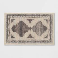 Cromwell Washable Printed Persian Style Rug Tan - Threshold™ -Threshold GUEST 8586801a ef4e 4e02 bf44 4016781b4a2f