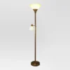 Mother Daughter Torchiere Floor Lamp With Glass Shade - Threshold™ -Threshold GUEST 8b377ca4 633d 4869 ad11 8eb9542eab37
