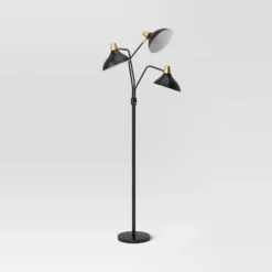 3-Head Floor Lamp Black - Threshold™ -Threshold GUEST 91c421c7 0e9a 4029 be26 8dda23a6086f