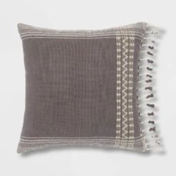Square Woven Pattern Tassel Decorative Throw Pillow - Threshold™ 11 Square Woven Pattern Tassel Decorative Throw Pillow - Threshold™ -Threshold GUEST 91d6095a 7864 454d 8ad5 1bf81cce4970
