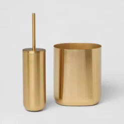 Brushed Brass Waste Can Gold - Threshold™ -Threshold GUEST 91e5b161 cc7f 4b14 a720 142c3f4bd469