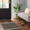 2'x3' Handloom Mixed Fibre Rug Black/White - Threshold™ 2 2'x3' Handloom Mixed Fibre Rug Black/White - Threshold™ -Threshold GUEST 93dfec0e 3780 44f6 8df6 31022b8fbaa9